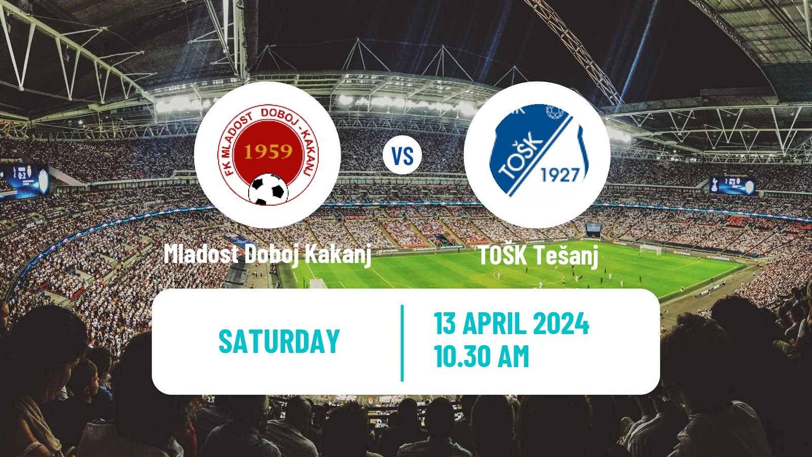 Soccer Bosnian Prva Liga FBiH Mladost Doboj Kakanj - TOŠK Tešanj