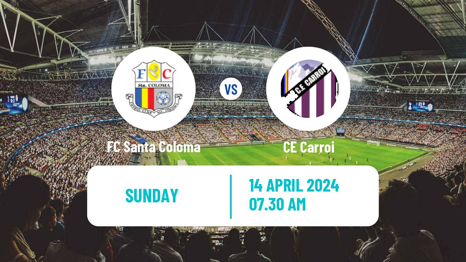 Soccer Andorra Primera Divisio FC Santa Coloma - Carroi