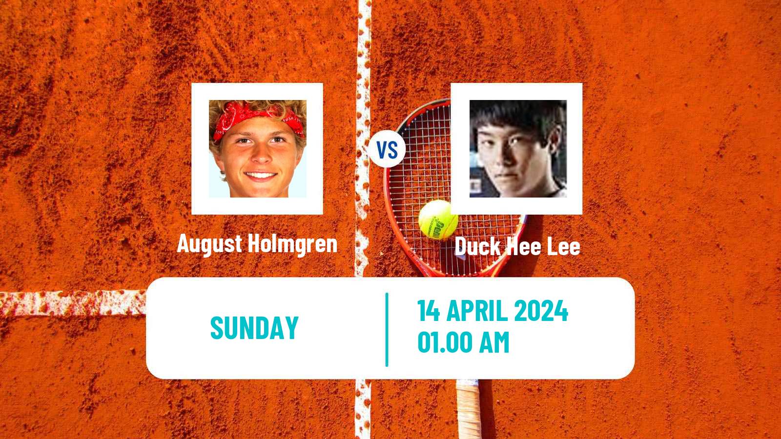 Tennis Gwangju Challenger Men August Holmgren - Duck Hee Lee
