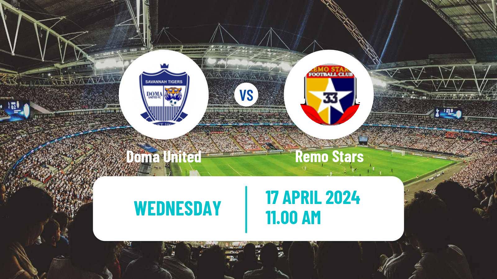 Soccer Nigerian Premier League Doma United - Remo Stars