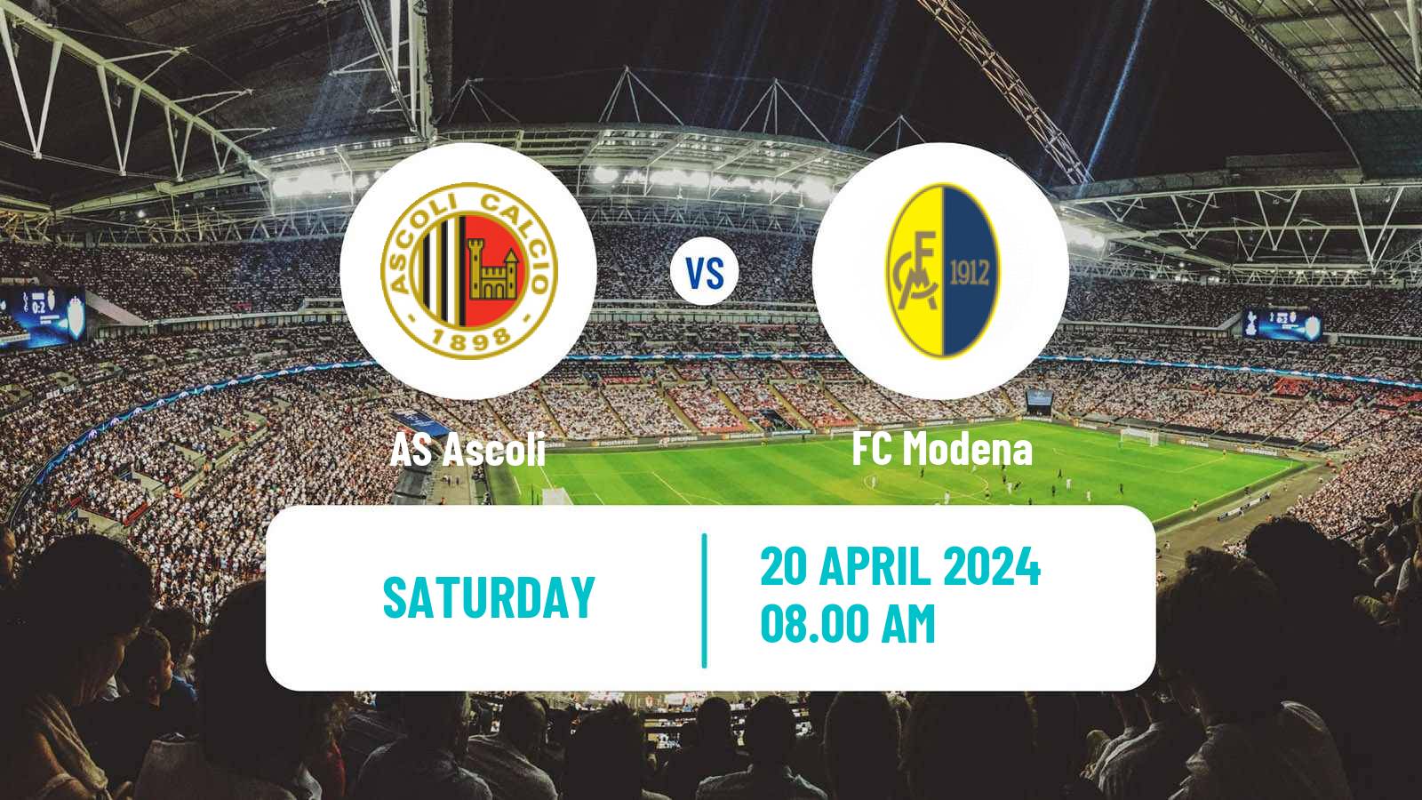 Soccer Italian Serie B Ascoli - Modena