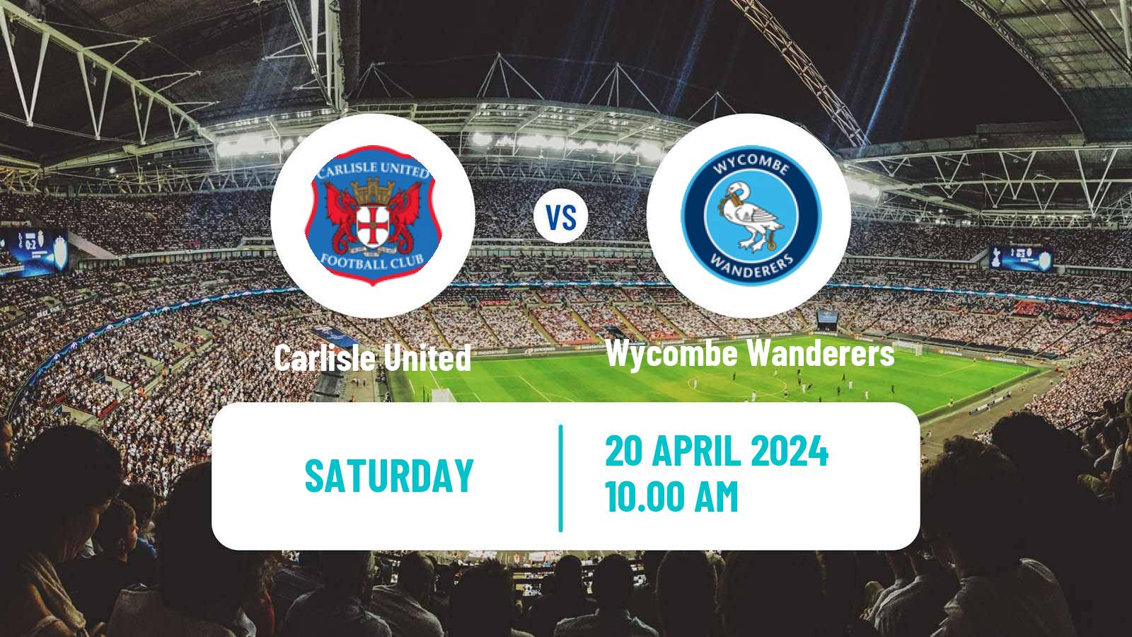 Soccer English League One Carlisle United - Wycombe Wanderers