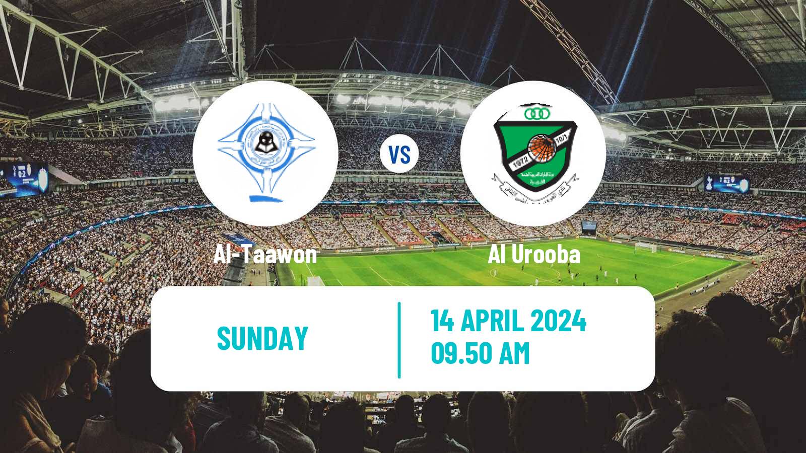 Soccer UAE Division 1 Al-Taawon - Al Urooba