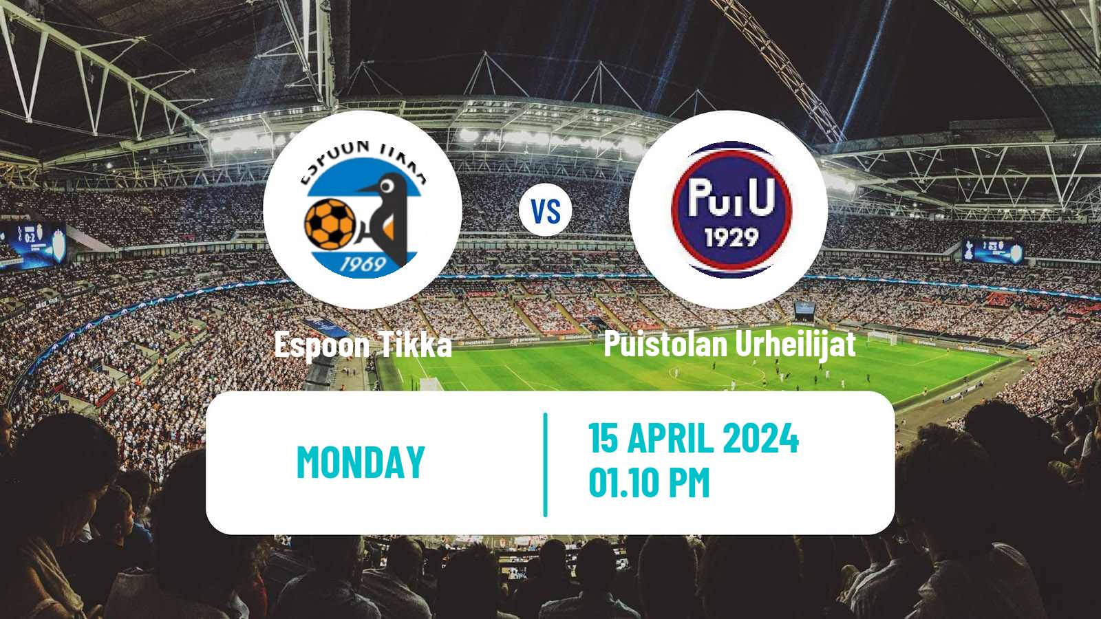 Football Finnish Cup Espoon Tikka - Puistolan Urheilijat