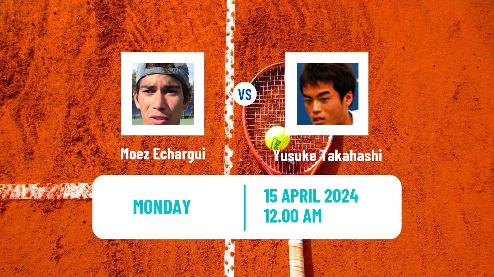 Tennis Gwangju Challenger Men Moez Echargui - Yusuke Takahashi