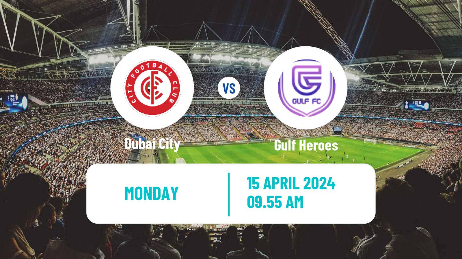 Soccer UAE Division 1 Dubai City - Gulf Heroes