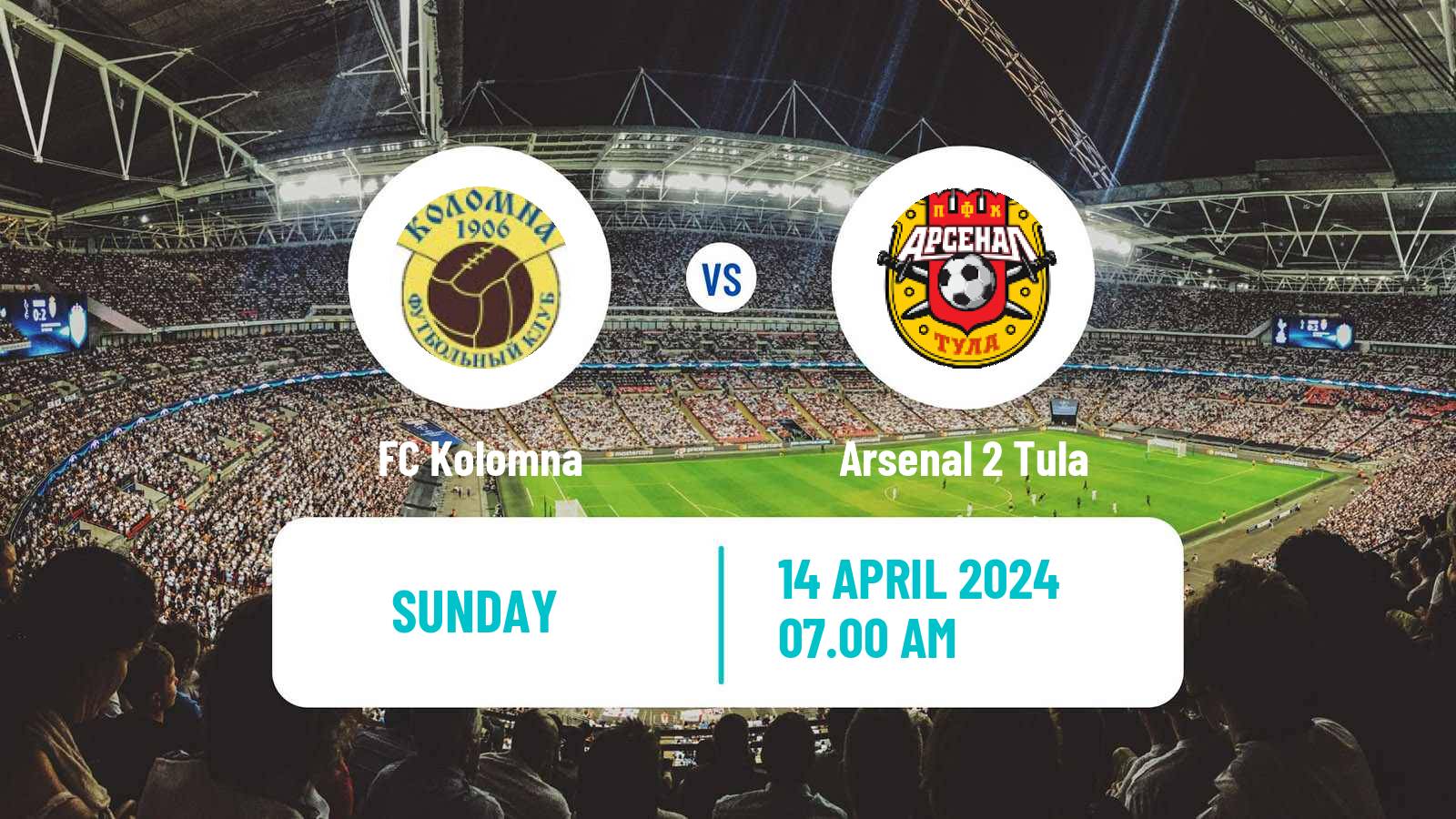 Soccer FNL 2 Division B Group 3 Kolomna - Arsenal 2 Tula
