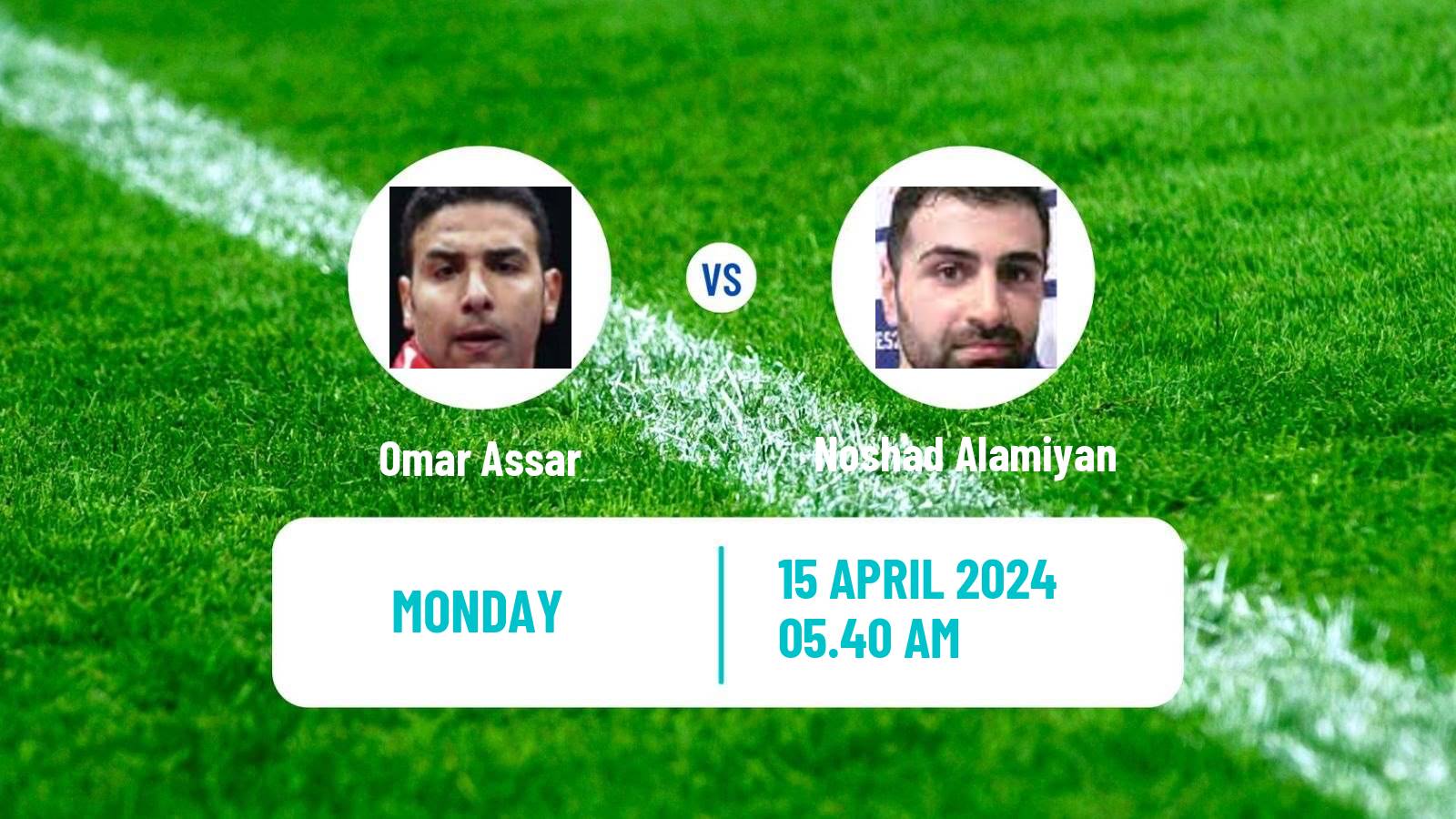 Table tennis World Cup Men Omar Assar - Noshad Alamiyan