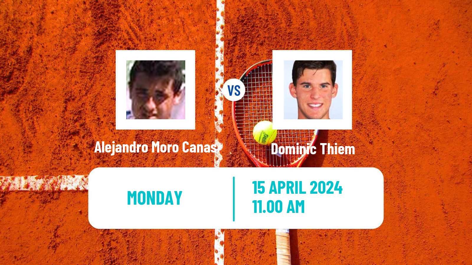 Tennis ATP Munich Alejandro Moro Canas - Dominic Thiem