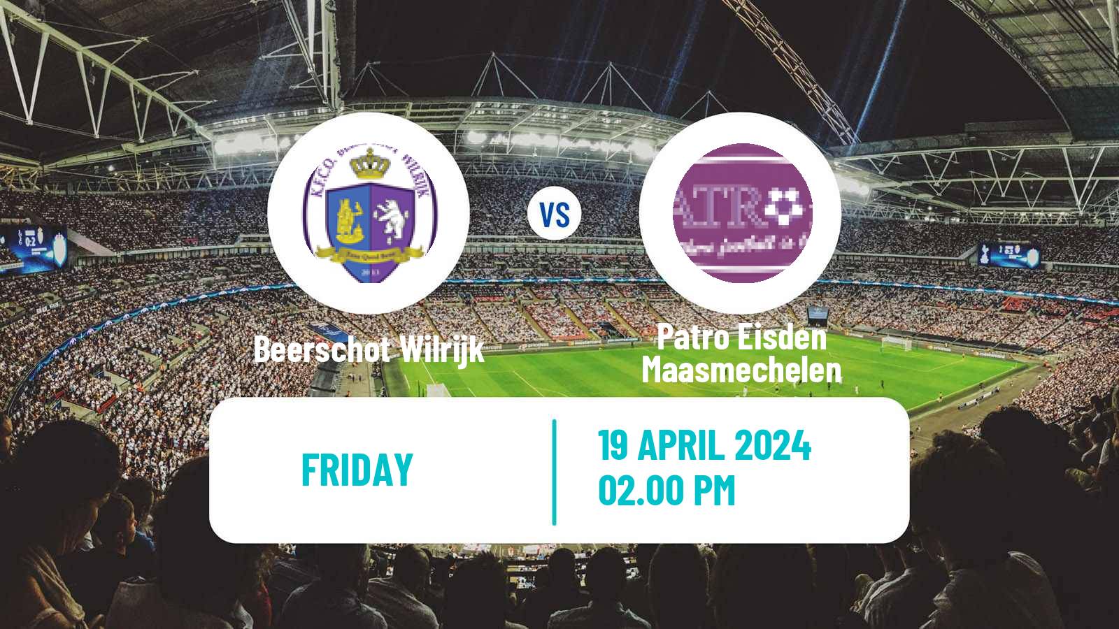 Soccer Belgian Сhallenger Pro League Beerschot Wilrijk - Patro Eisden Maasmechelen