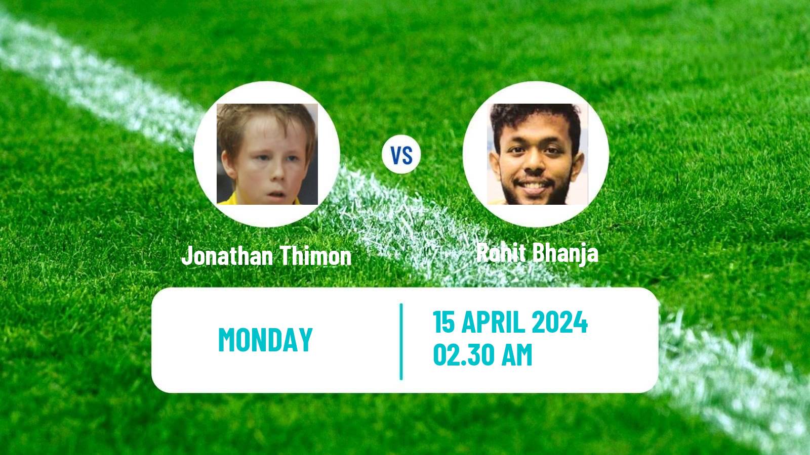 Table tennis Challenger Series Men Jonathan Thimon - Ronit Bhanja