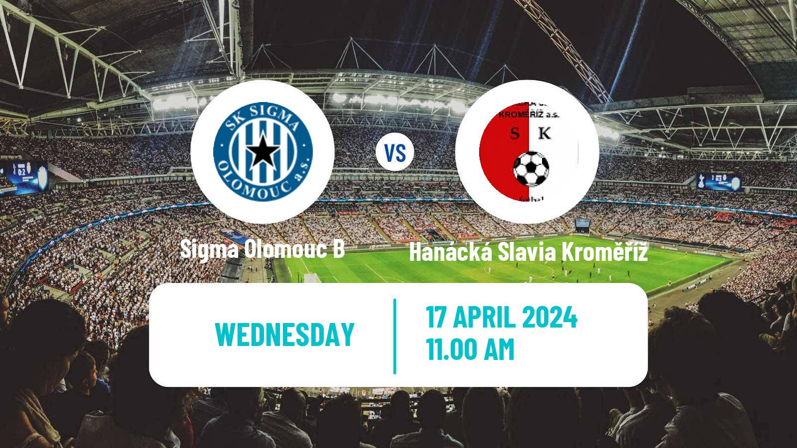 Soccer Czech Division 2 Sigma Olomouc B - Hanácká Slavia Kroměříž