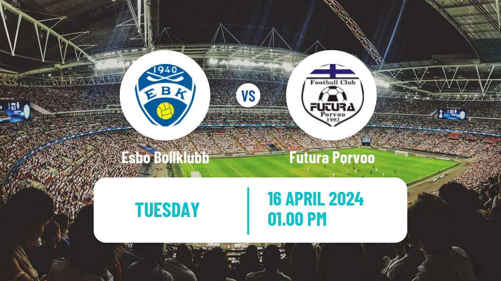 Soccer Finnish Cup Esbo Bollklubb - Futura Porvoo