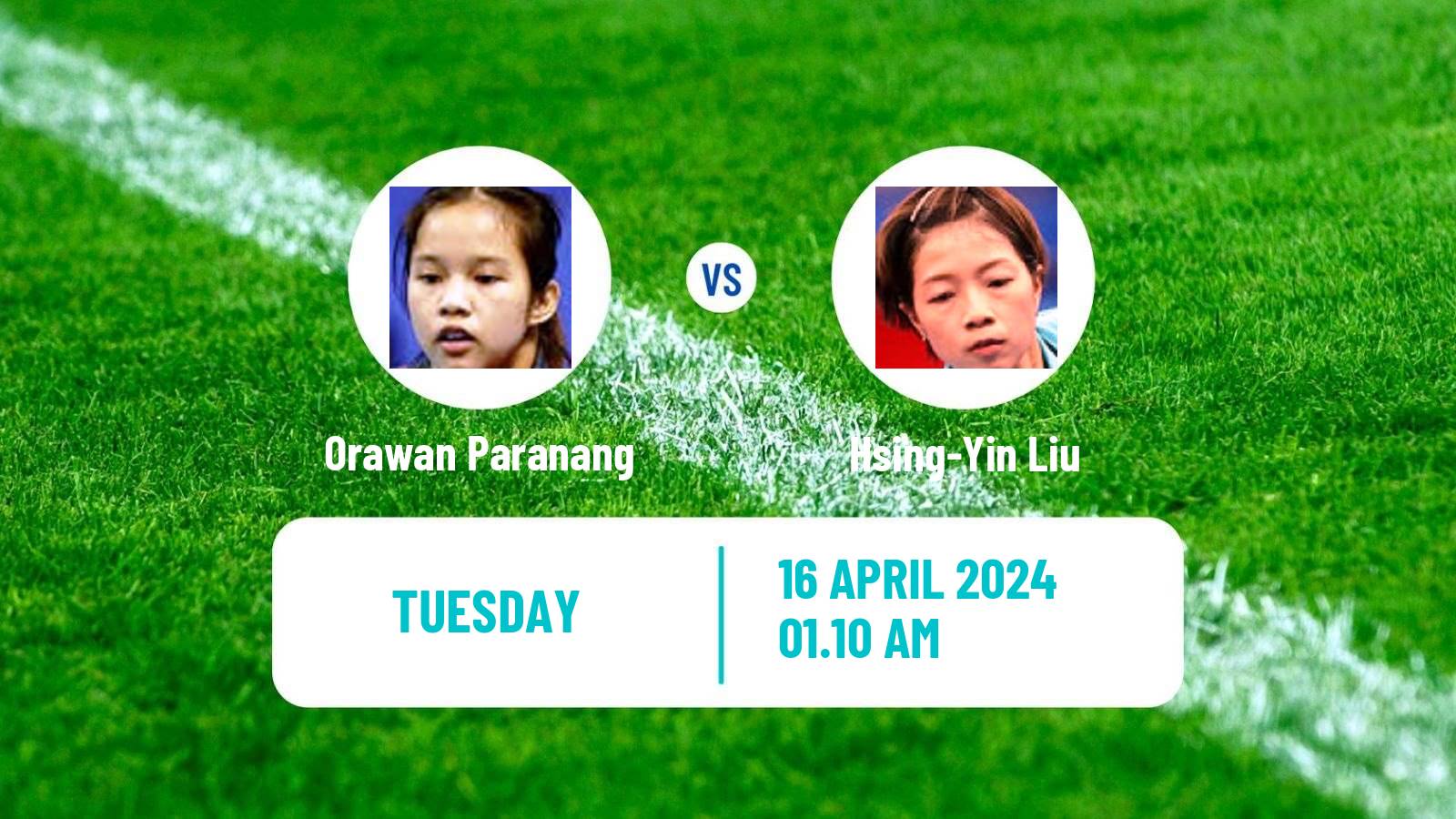 Table tennis World Cup Women Orawan Paranang - Hsing-Yin Liu