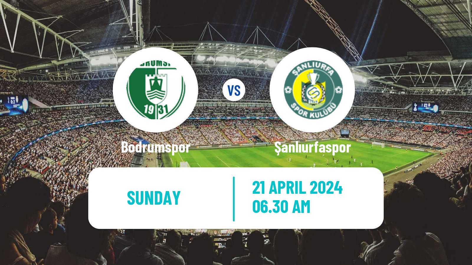 Soccer Turkish First League Bodrumspor - Şanlıurfaspor
