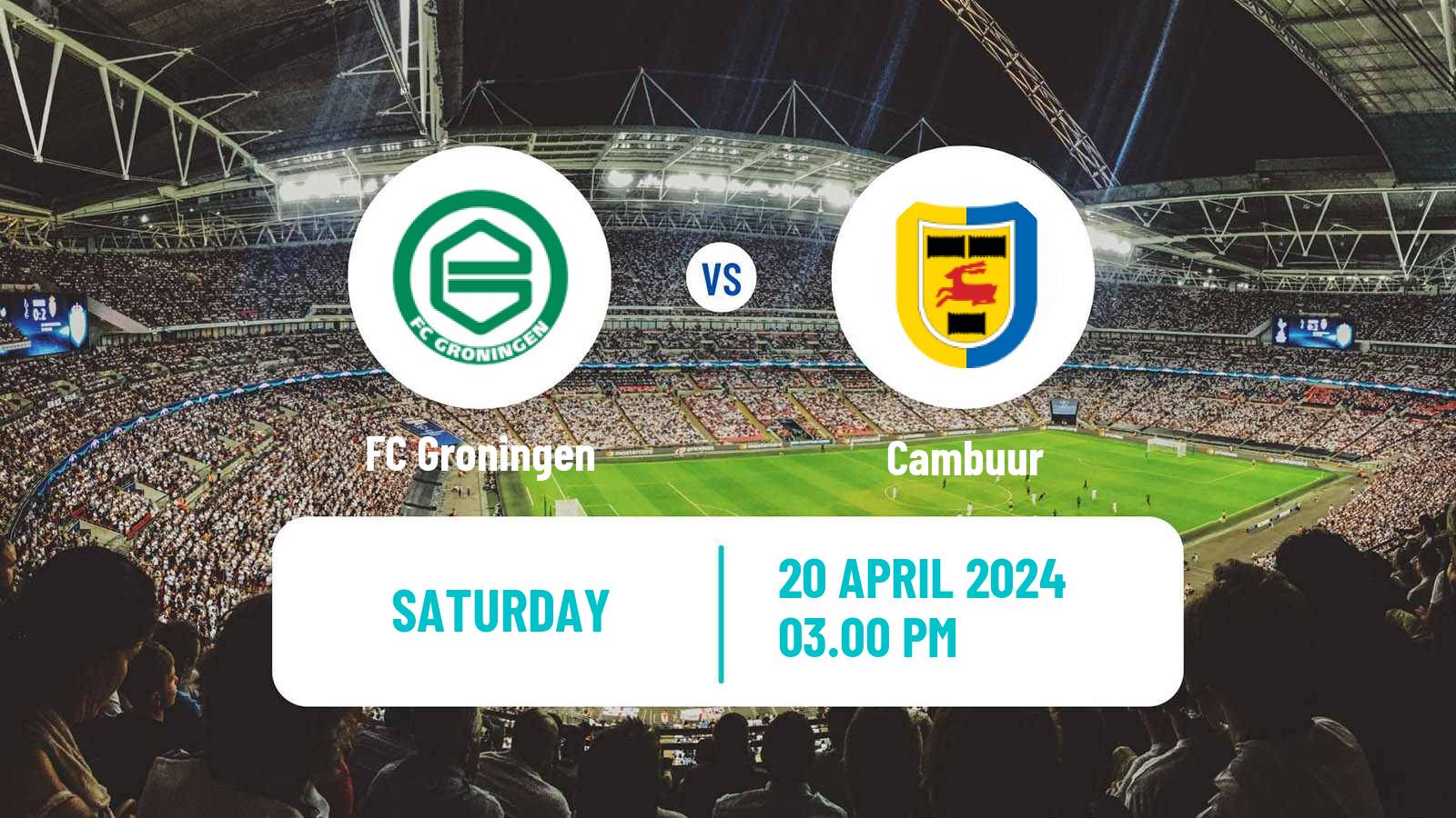Soccer Dutch Eerste Divisie Groningen - Cambuur