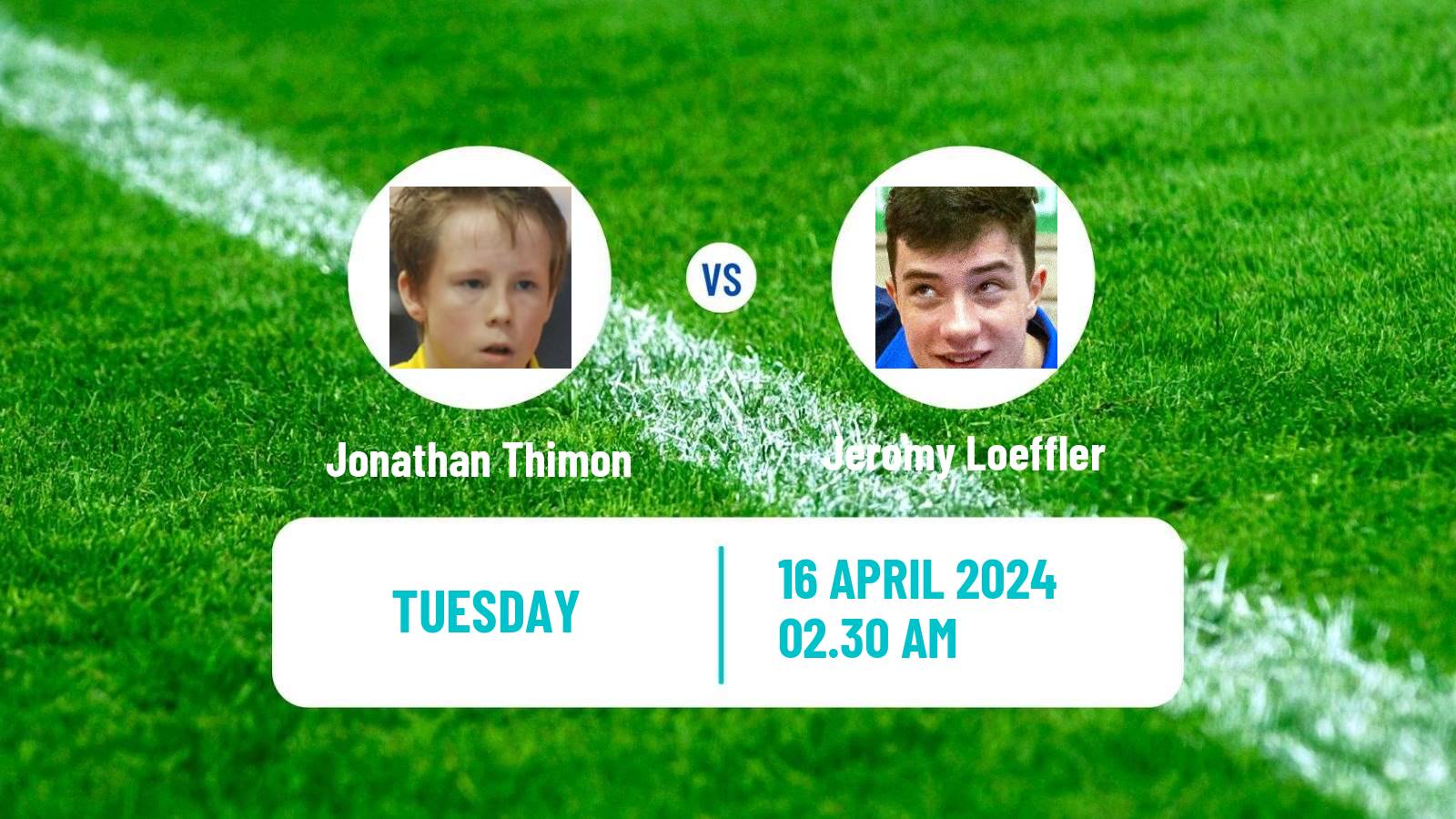 Table tennis Challenger Series Men Jonathan Thimon - Jeromy Loeffler