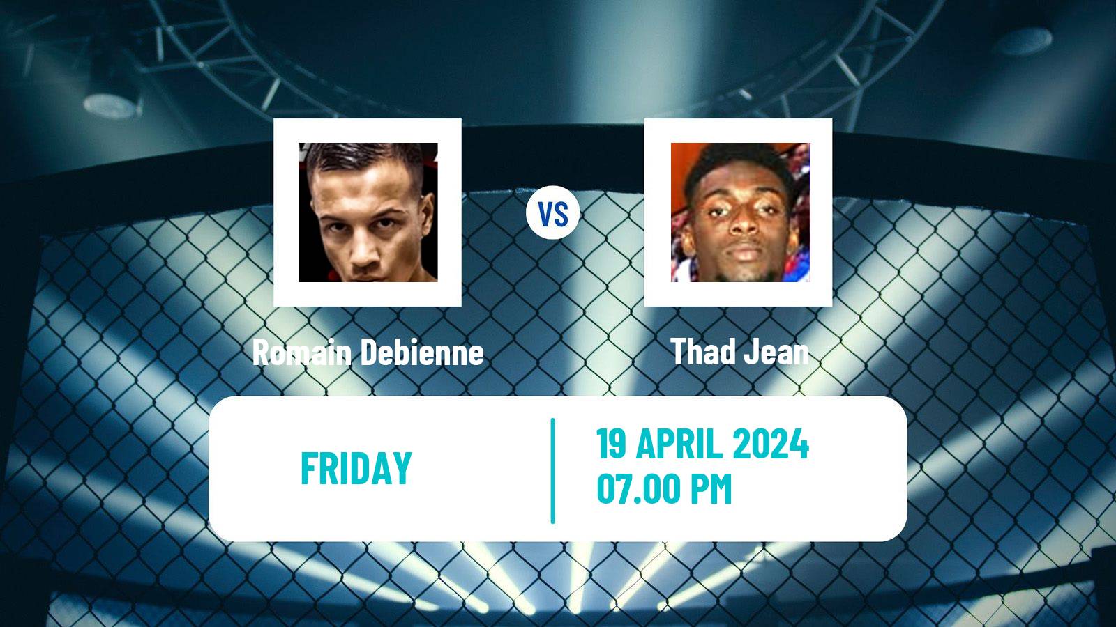 MMA Welterweight Pfl Men Romain Debienne - Thad Jean