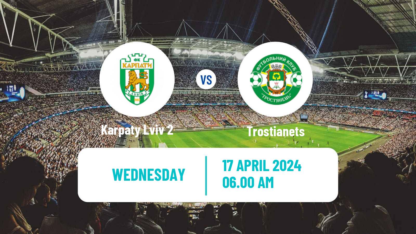 Soccer Ukrainian Druha Liga Karpaty Lviv 2 - Trostianets
