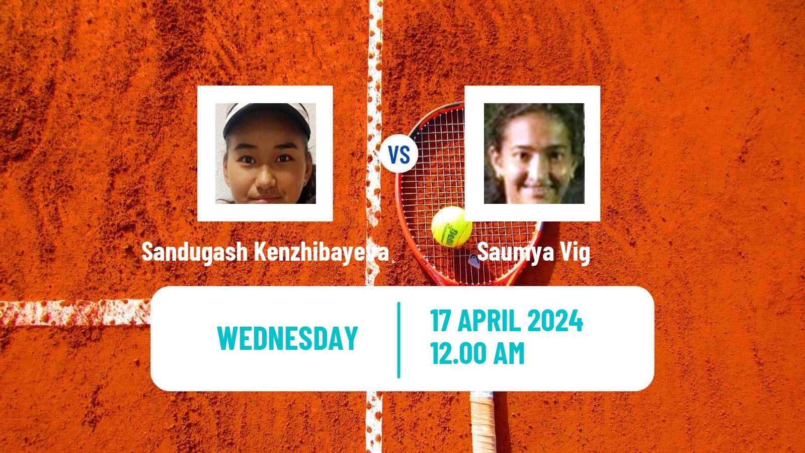 Tennis ITF W15 Shymkent Women Sandugash Kenzhibayeva - Saumya Vig