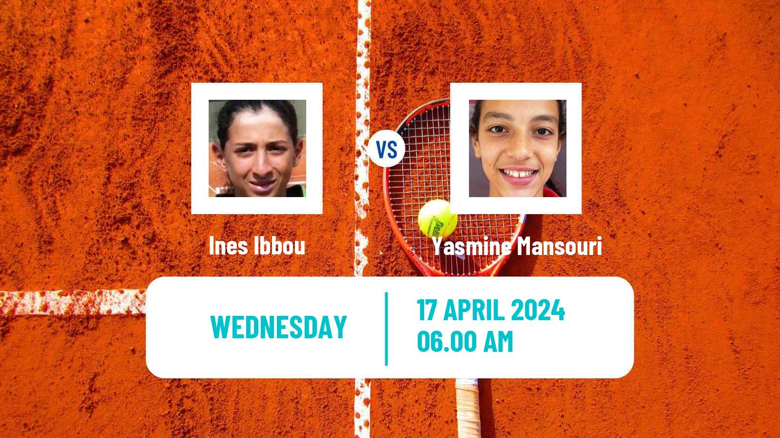 Tennis ITF W35 Hammamet 5 Women Ines Ibbou - Yasmine Mansouri