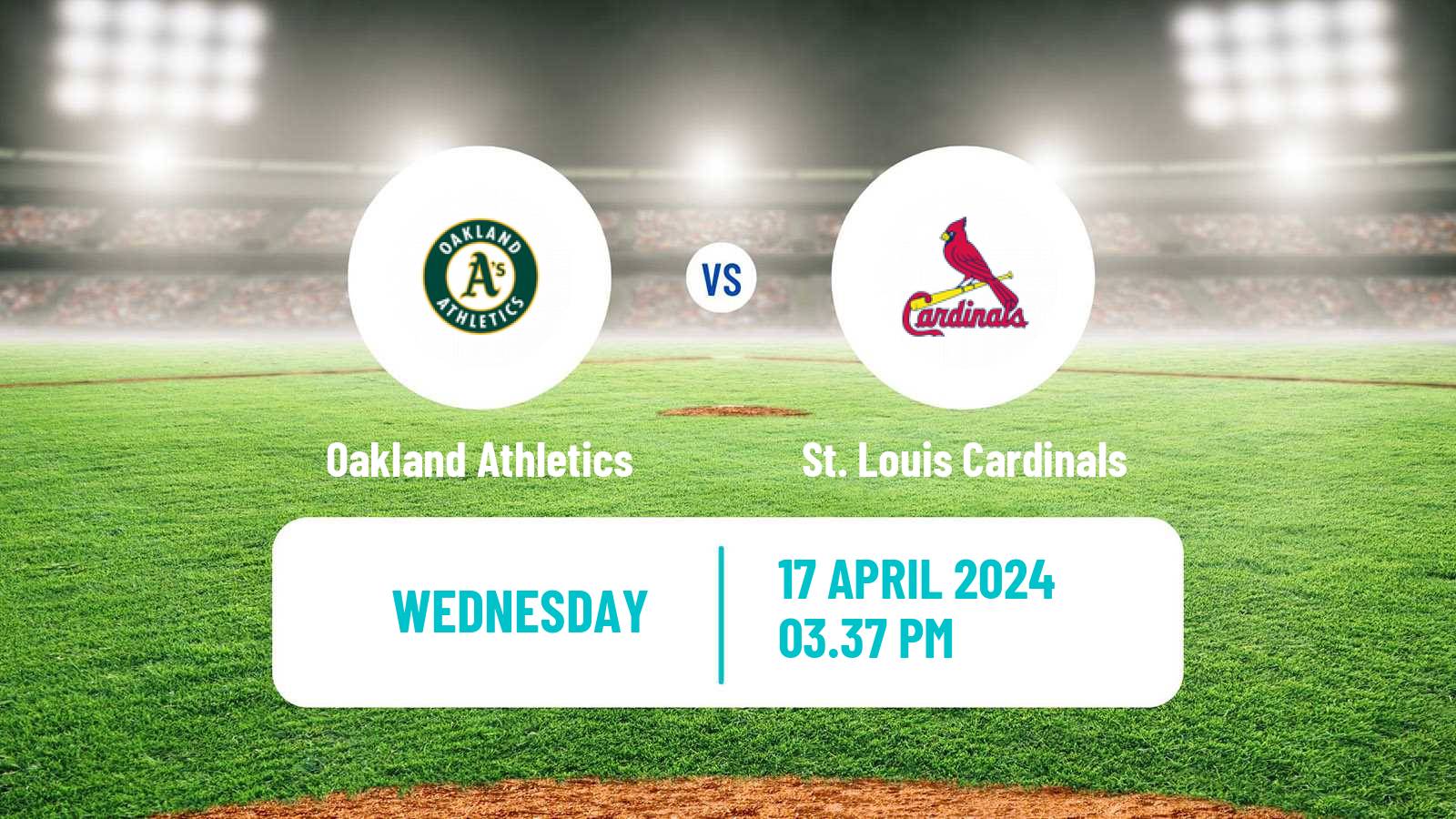 Baseball MLB Athletics - St. Louis Cardinals