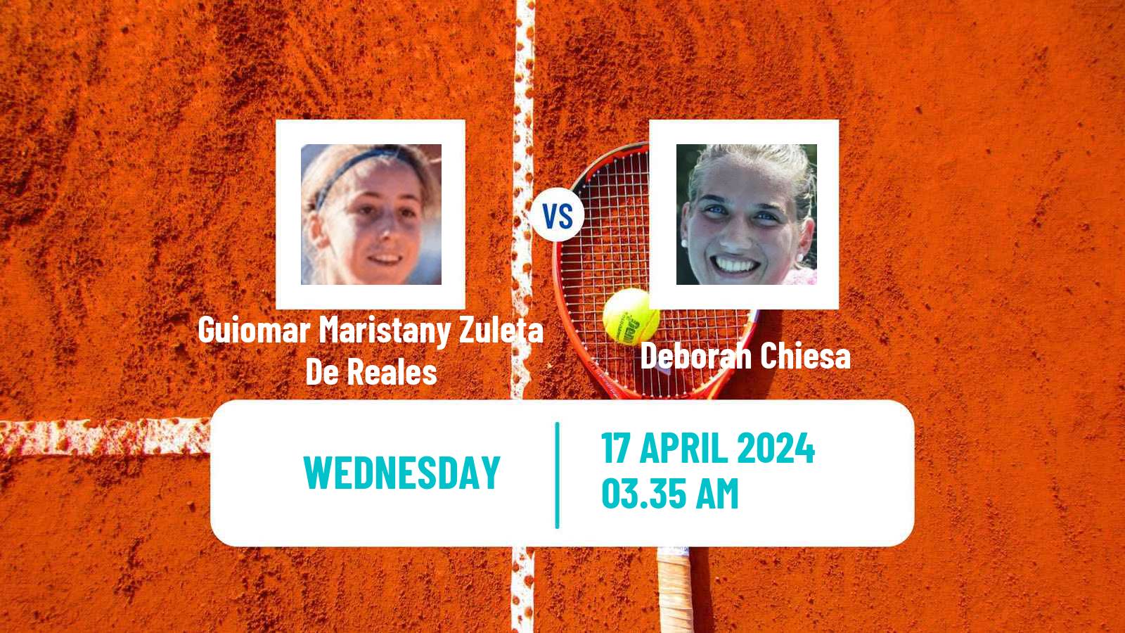 Tennis ITF W75 Koper Women Guiomar Maristany Zuleta De Reales - Deborah Chiesa
