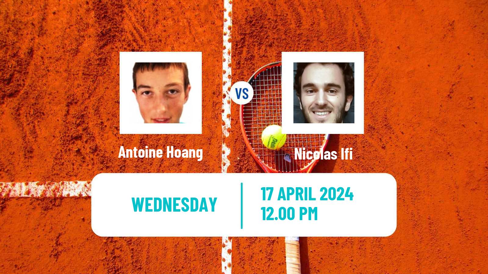 Tennis ITF M15 Azay Le Rideau Men Antoine Hoang - Nicolas Ifi