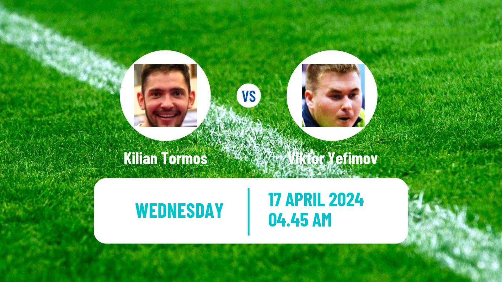 Table tennis Tt Star Series Men Kilian Tormos - Viktor Yefimov