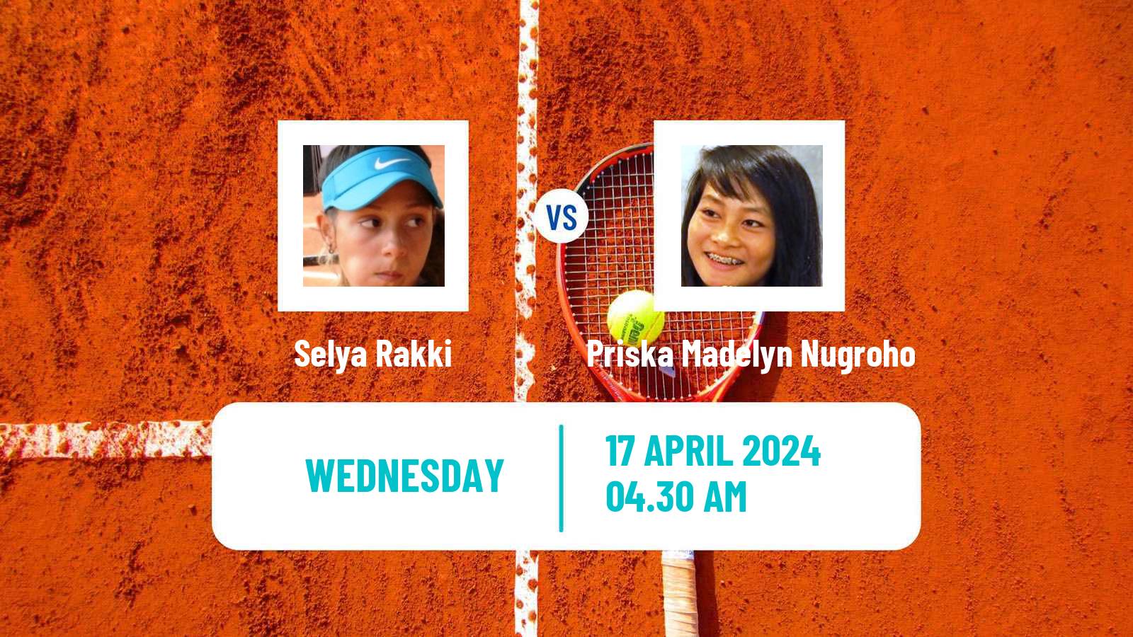 Tennis ITF W15 Monastir 14 Women Selya Rakki - Priska Madelyn Nugroho