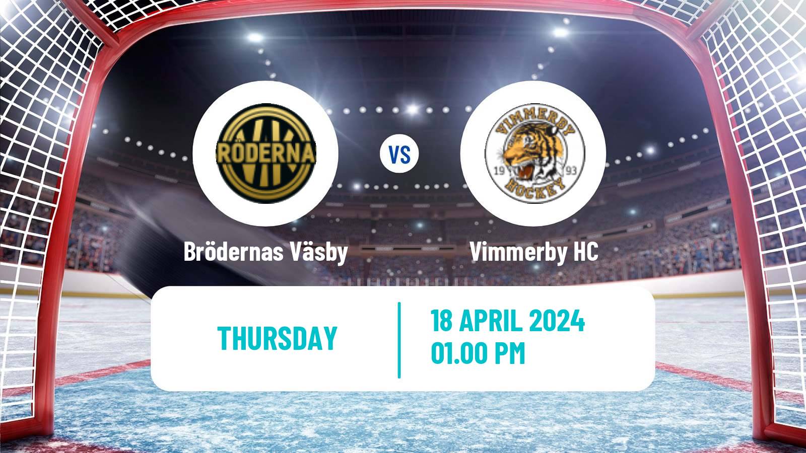 Hockey Swedish Hockey AllEttan Play Offs Brödernas Väsby - Vimmerby
