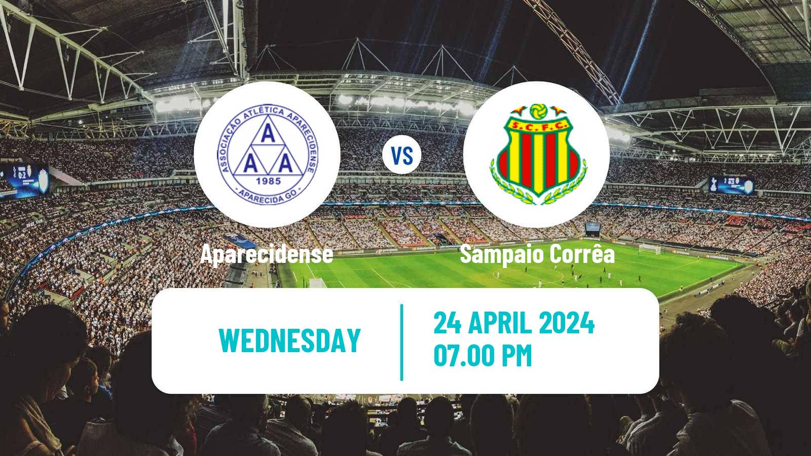 Soccer Brazilian Serie C Aparecidense - Sampaio Corrêa