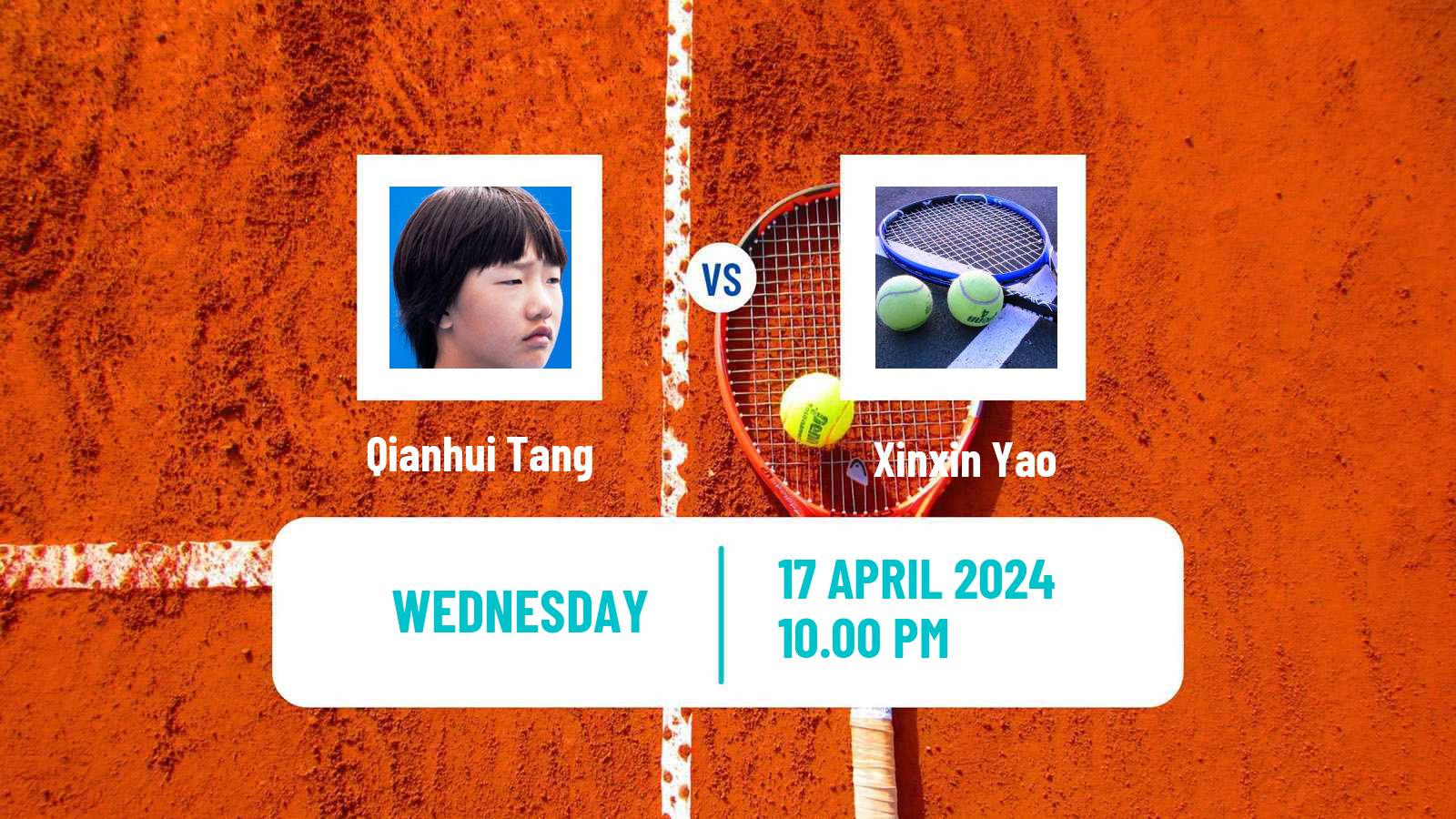 Tennis ITF W50 Shenzhen 2 Women Qianhui Tang - Xinxin Yao