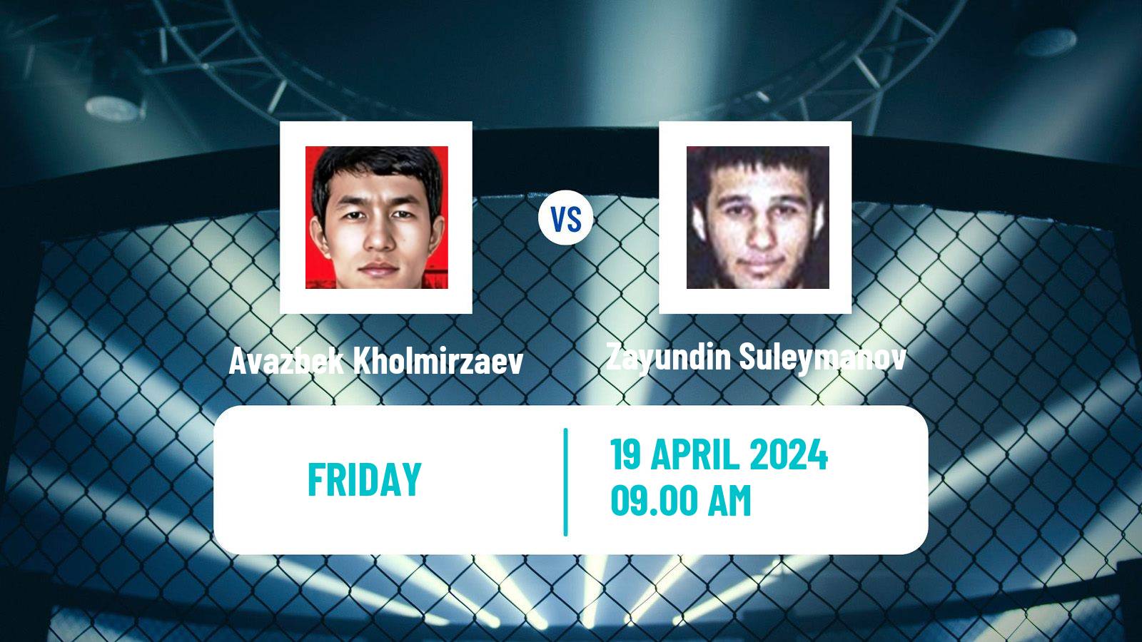 MMA Strawweight One Championship Men Avazbek Kholmirzaev - Zayundin Suleymanov
