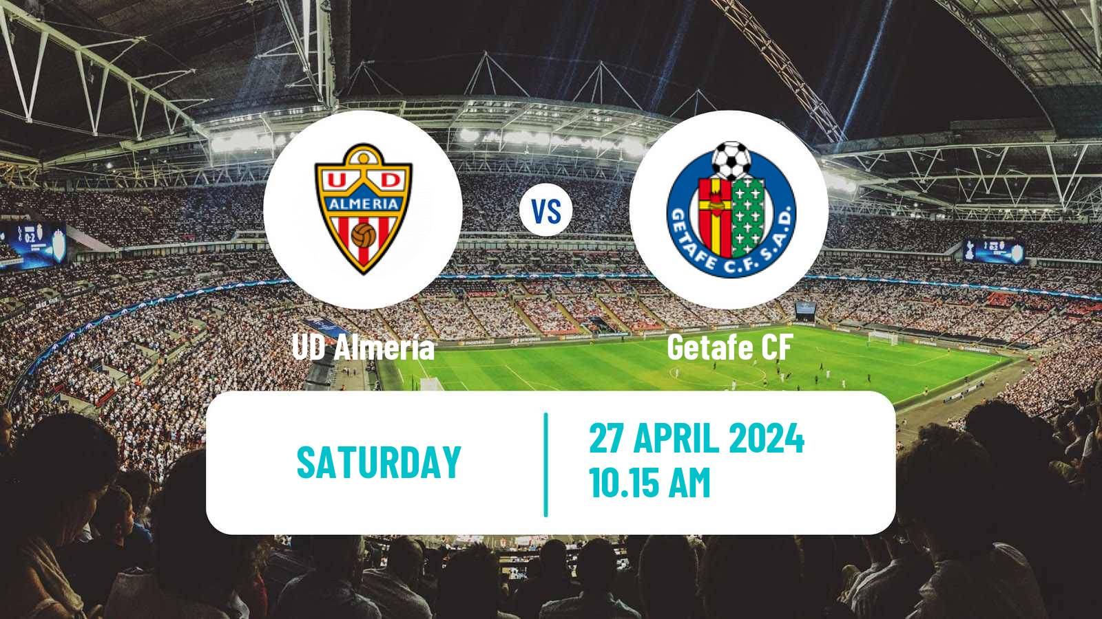 Soccer Spanish LaLiga Almería - Getafe