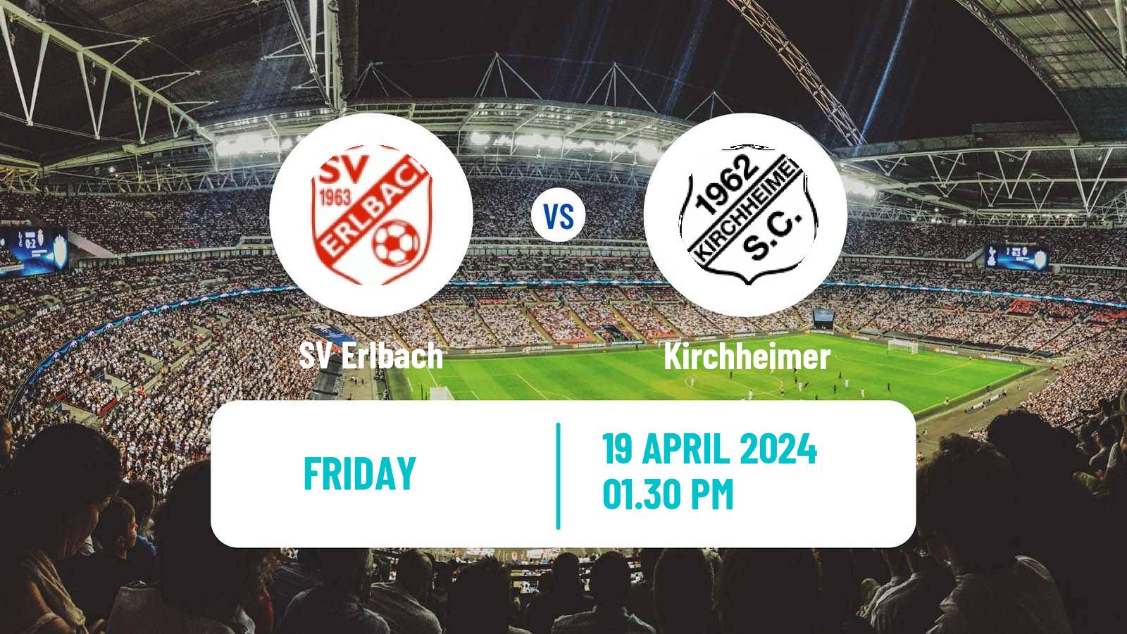 Soccer German Oberliga Bayern Süd Erlbach - Kirchheimer
