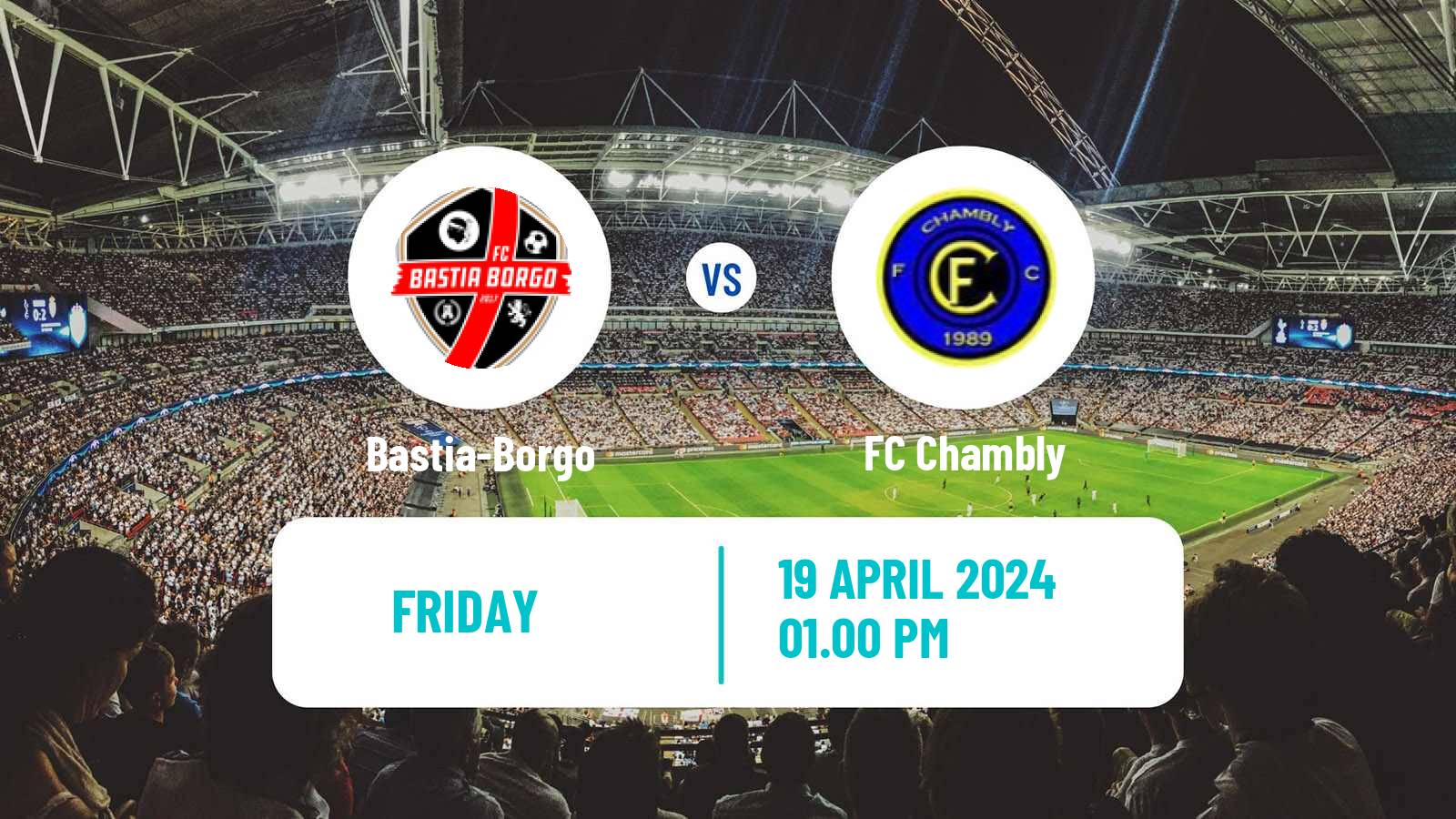Soccer French National 2 - Group C Bastia-Borgo - Chambly