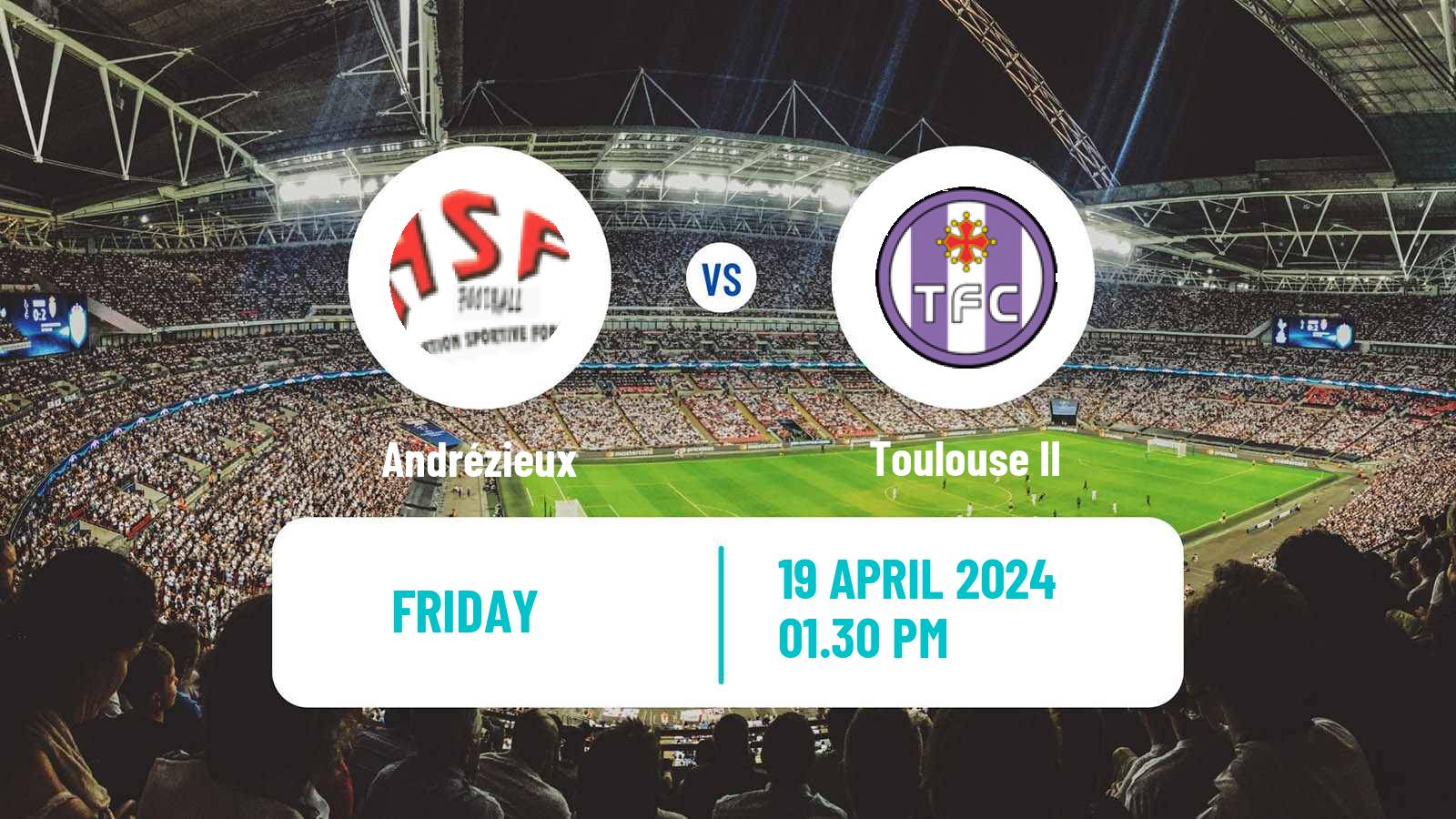 Soccer French National 2 - Group A Andrézieux - Toulouse II