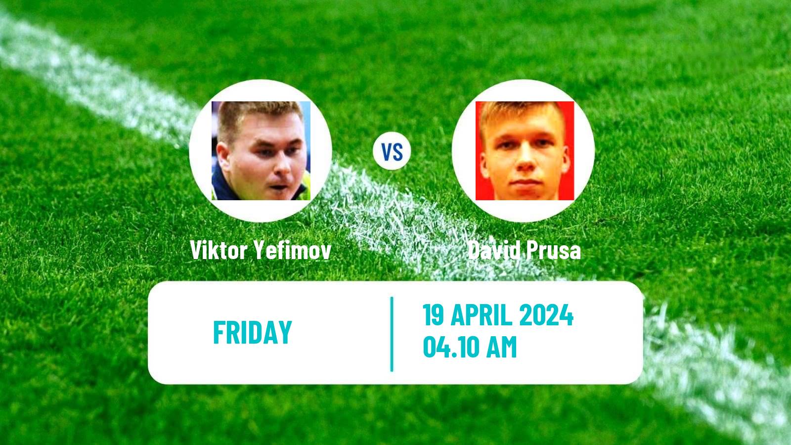 Table tennis Tt Star Series Men Viktor Yefimov - David Prusa
