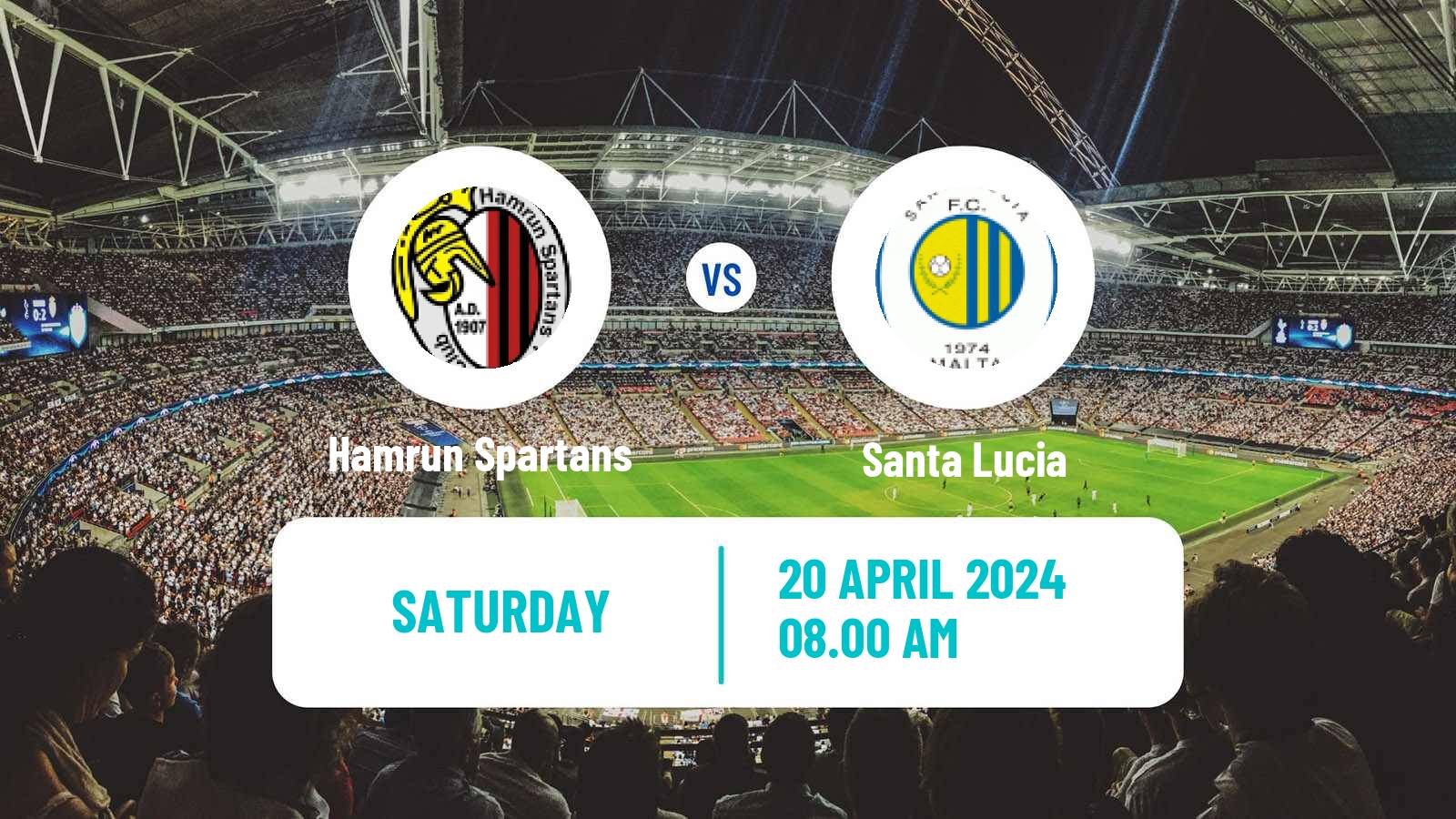 Soccer Maltese Premier League Hamrun Spartans - Santa Lucia