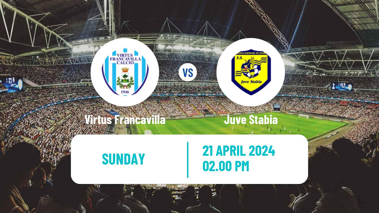 Football Italian Serie C Group C Virtus Francavilla - Juve Stabia