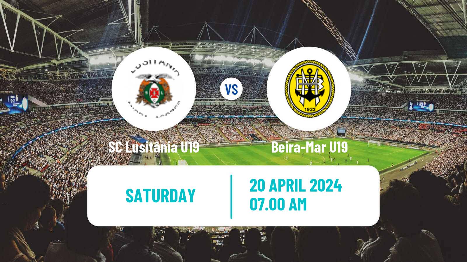 Soccer Portuguese Campeonato Nacional U19 SC Lusitânia U19 - Beira-Mar U19