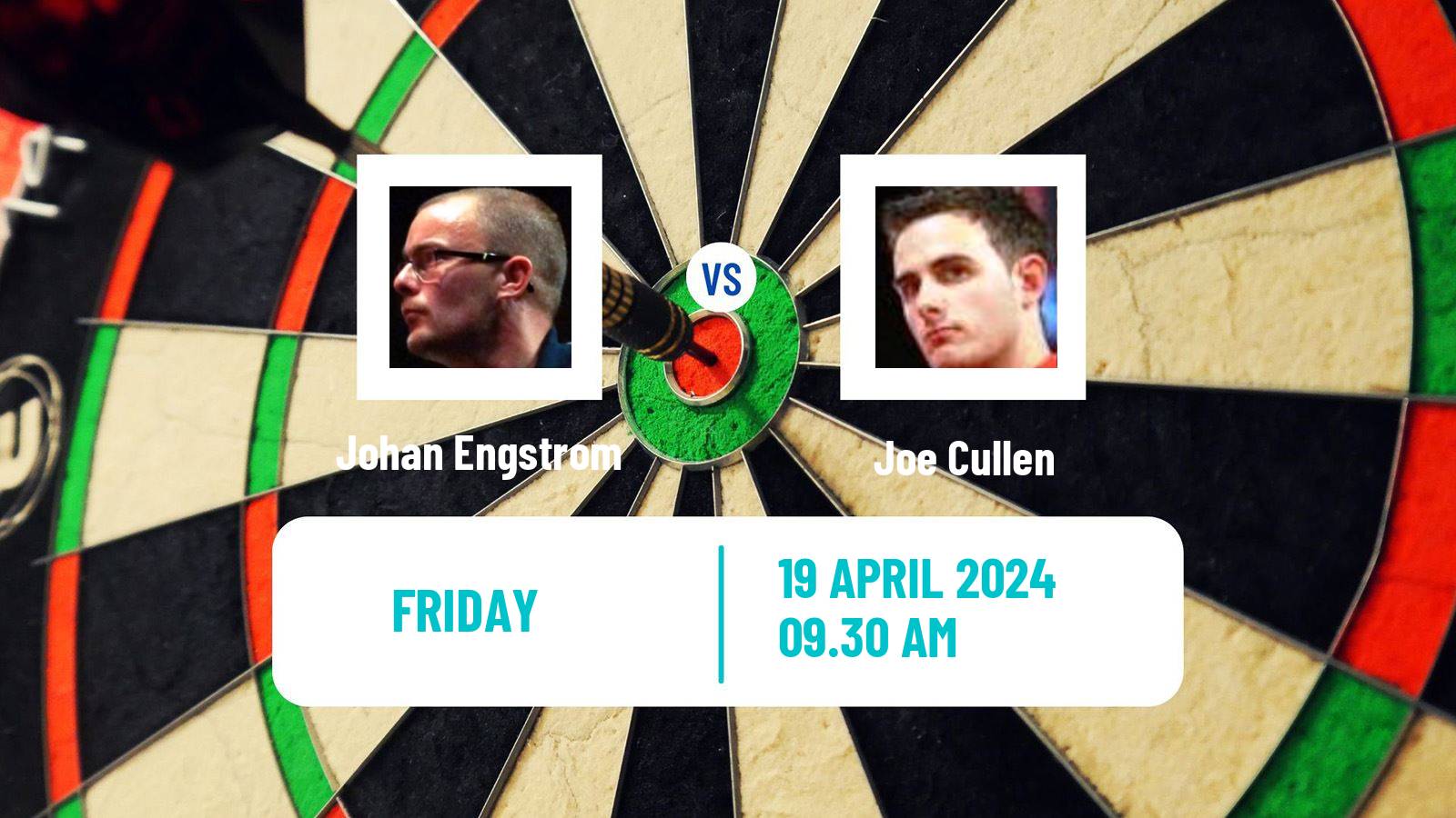 Darts European Tour 4 Johan Engstrom - Joe Cullen