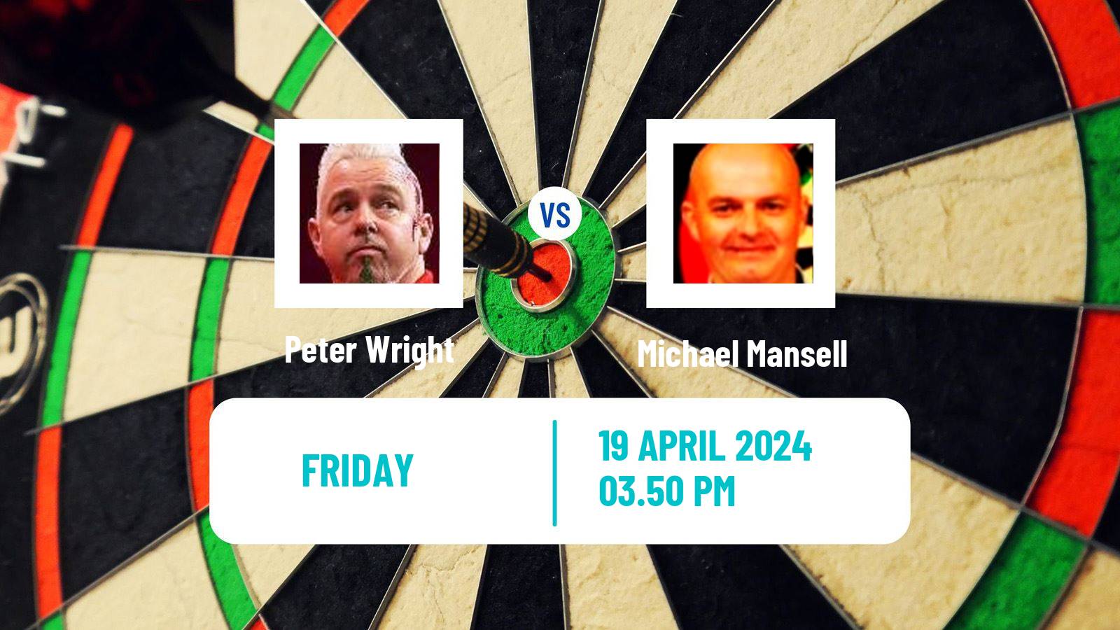 Darts European Tour 4 Peter Wright - Michael Mansell