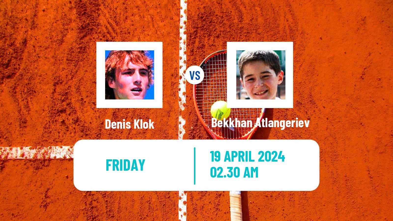 Tennis ITF M15 Shymkent Men Denis Klok - Bekkhan Atlangeriev