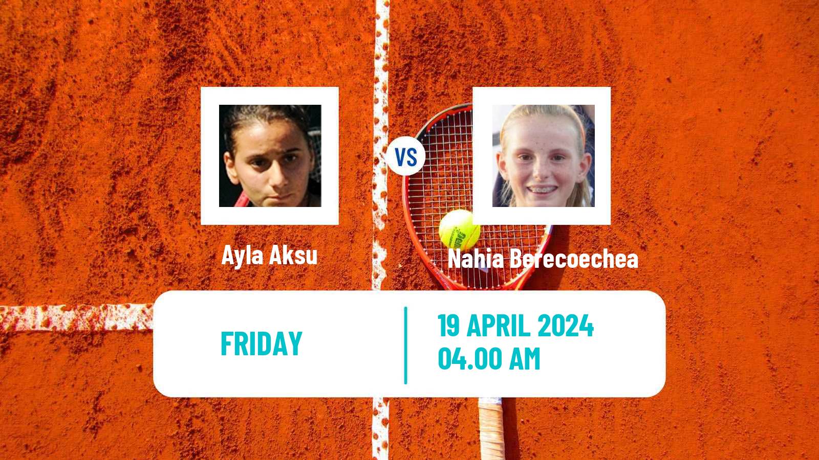 Tennis ITF W35 Santa Margherita Di Pula 4 Women Ayla Aksu - Nahia Berecoechea