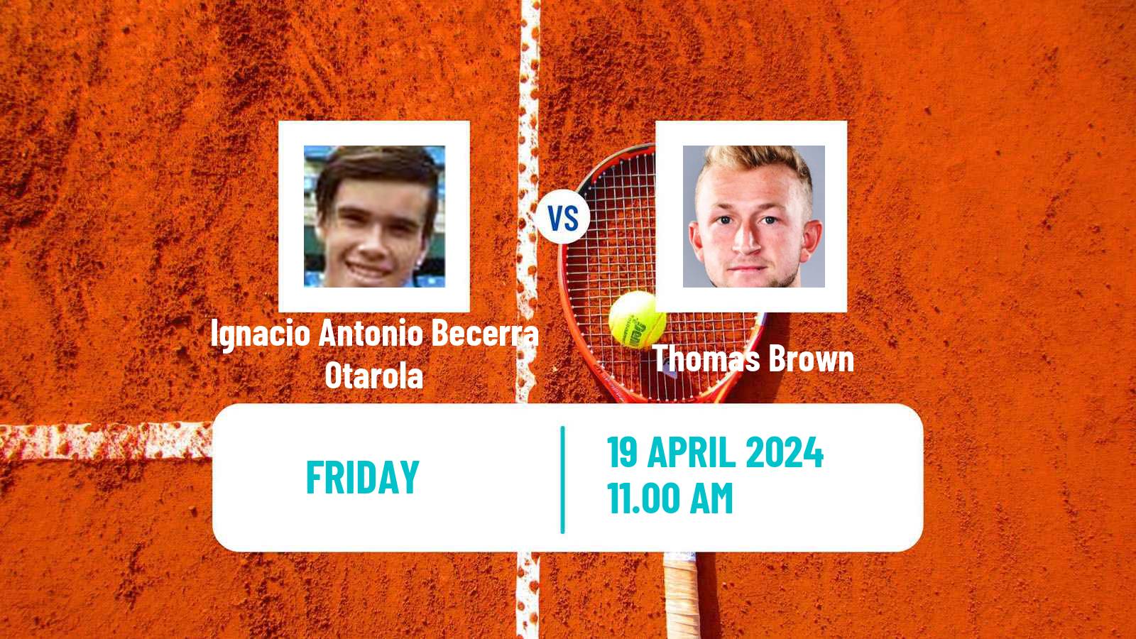 Tennis ITF M15 Santiago Men Ignacio Antonio Becerra Otarola - Thomas Brown