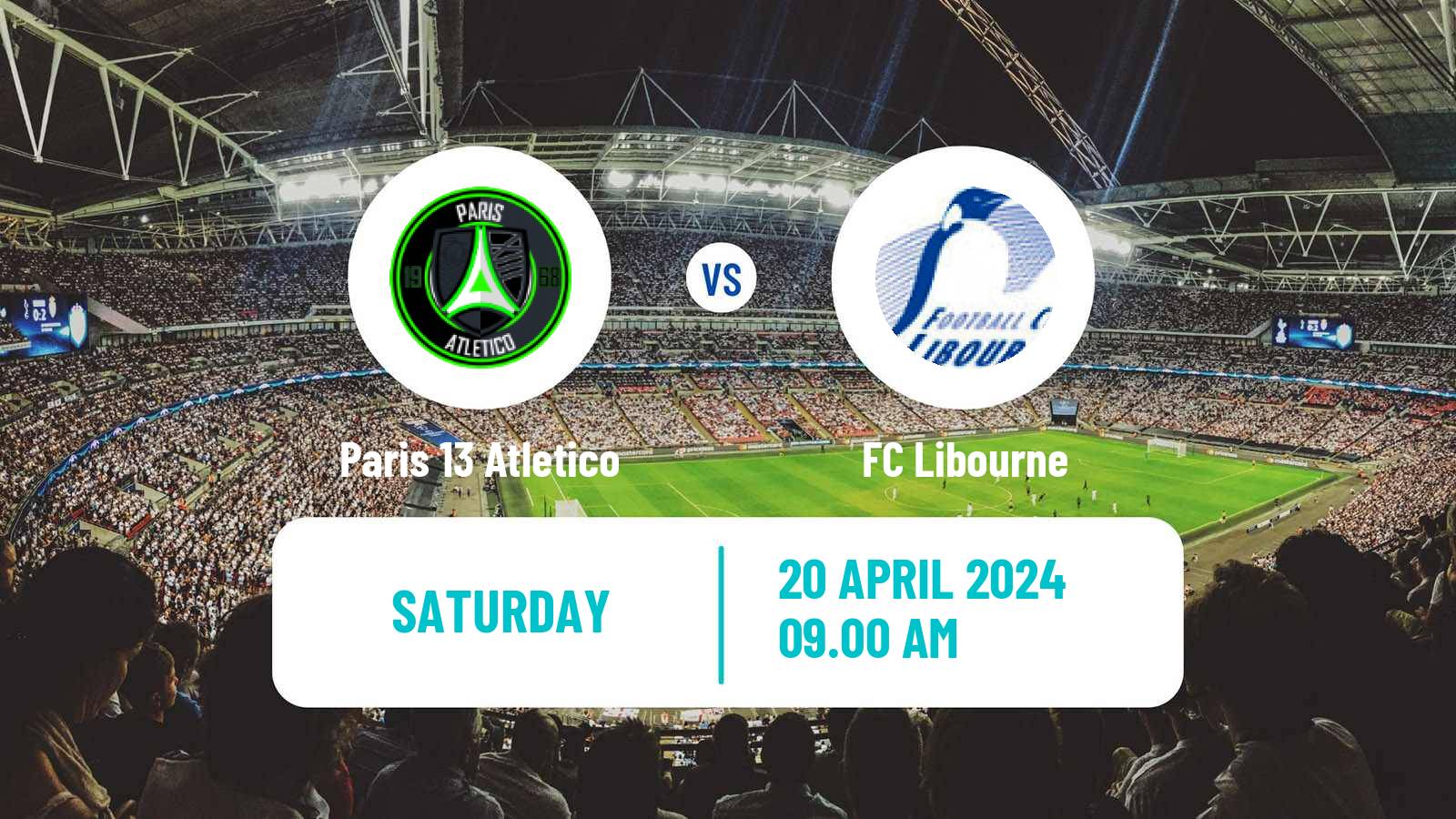 Soccer French National 2 - Group B Paris 13 Atletico - Libourne