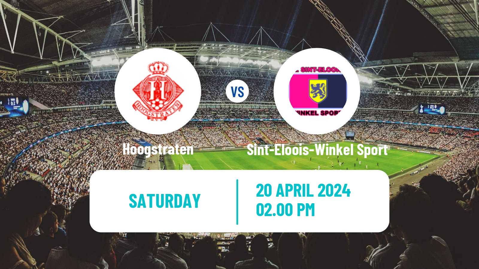 Soccer Belgian National Division 1 Hoogstraten - Sint-Eloois-Winkel Sport