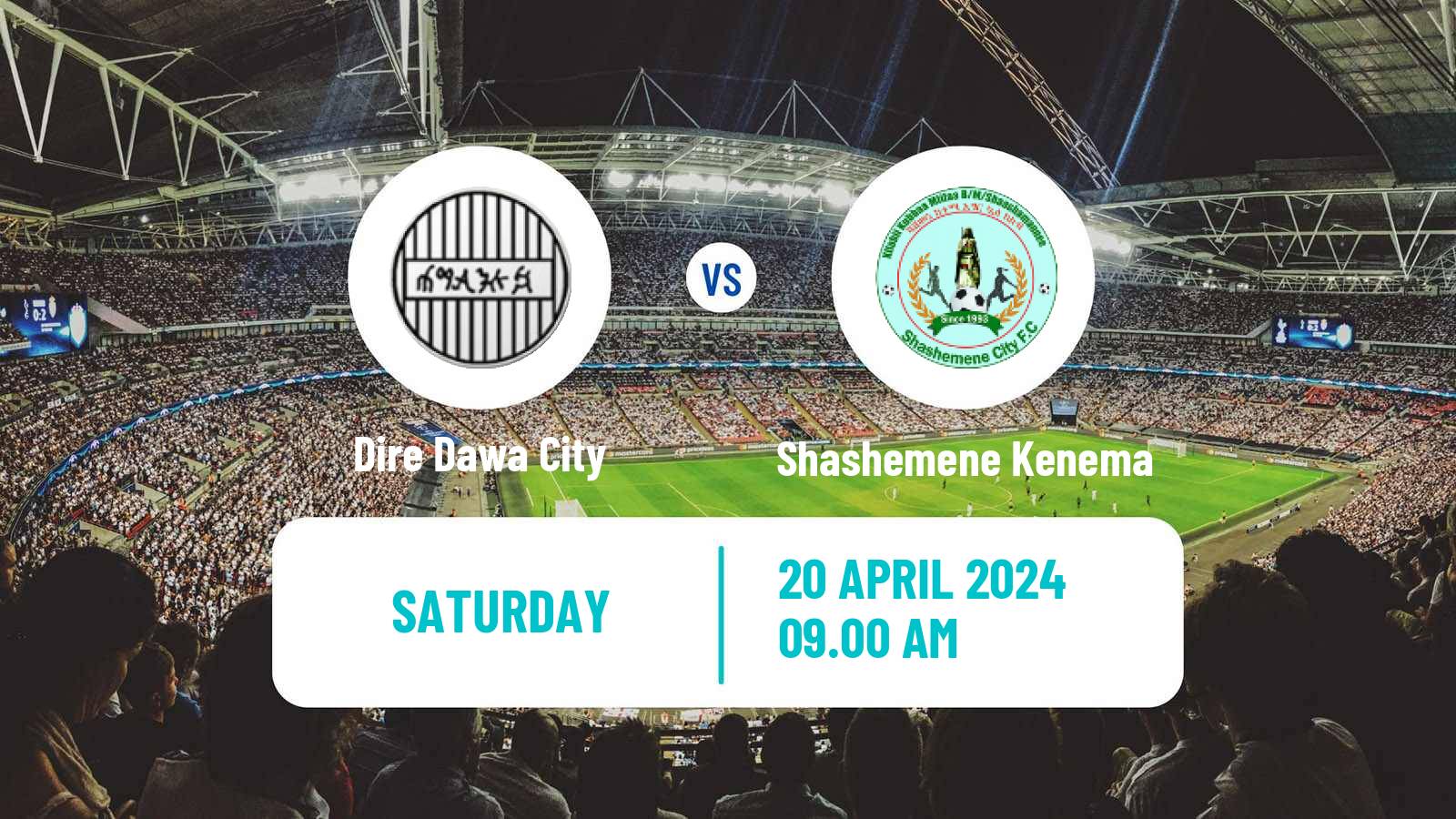 Soccer Ethiopian Premier League Dire Dawa City - Shashemene Kenema